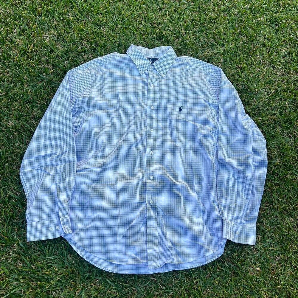 Polo ralph lauren y2k long sleeve button up tee Mens size XL